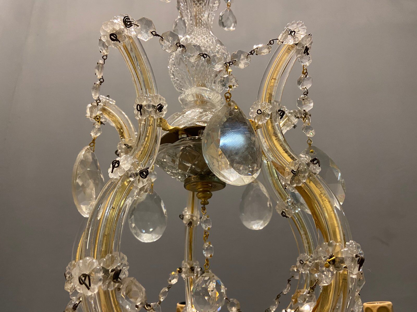 Vintage Italian Crystal Chandelier