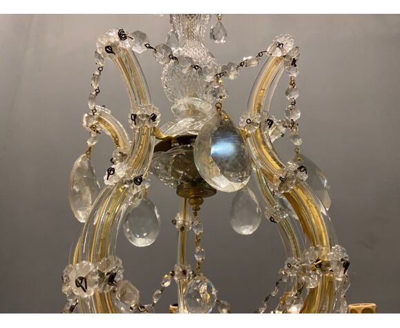 Lustre en cristal italien vintage | Selency