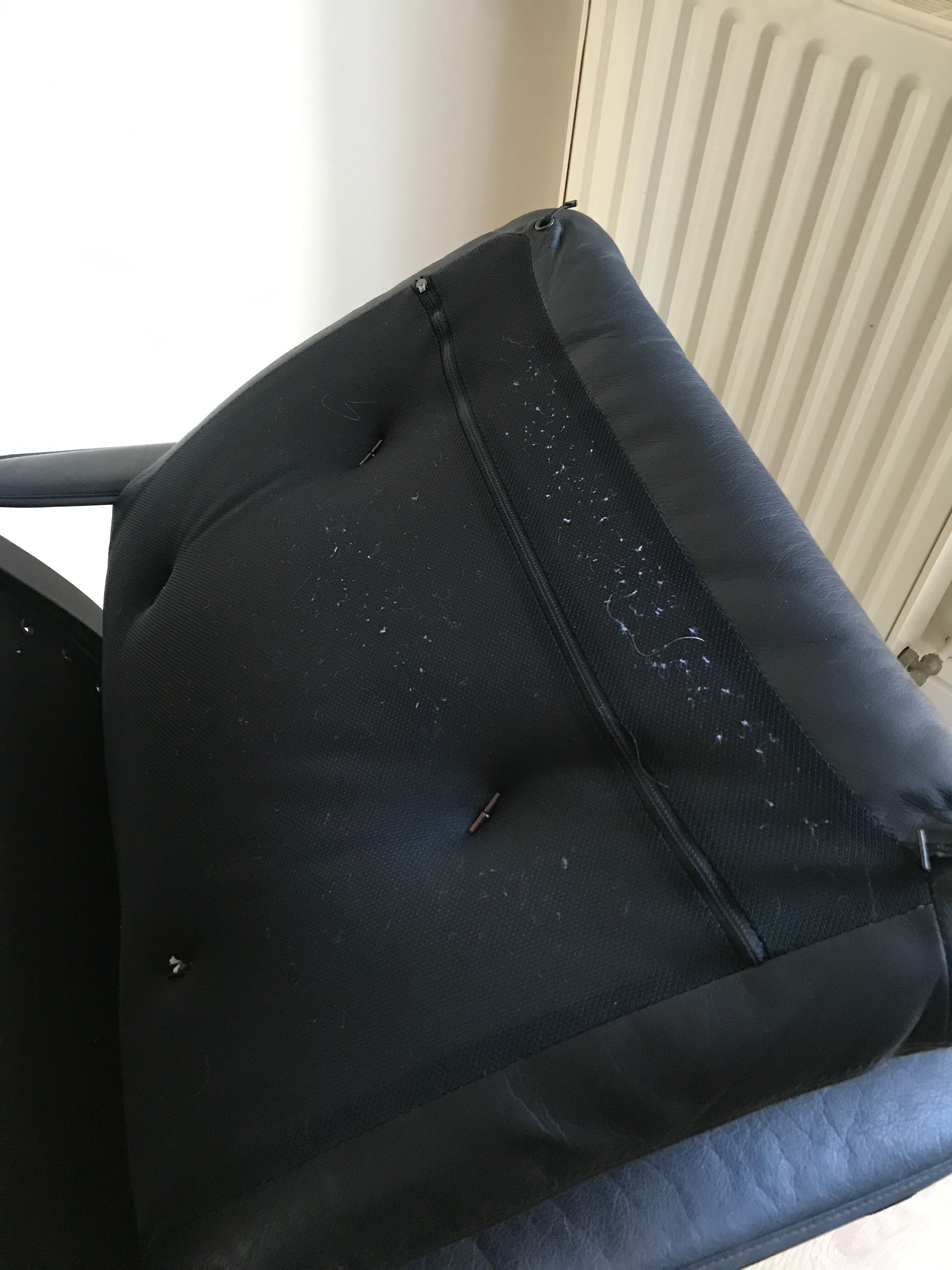 LOUNGE ARMCHAIR SIESTA BLACK LEATHER BY INGMAR RELLING FOR WESTNOFA