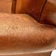 Fauteuil club cuir moustache
