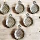 6 Vintage silver-plated table bowls with pineapple decor - 1960