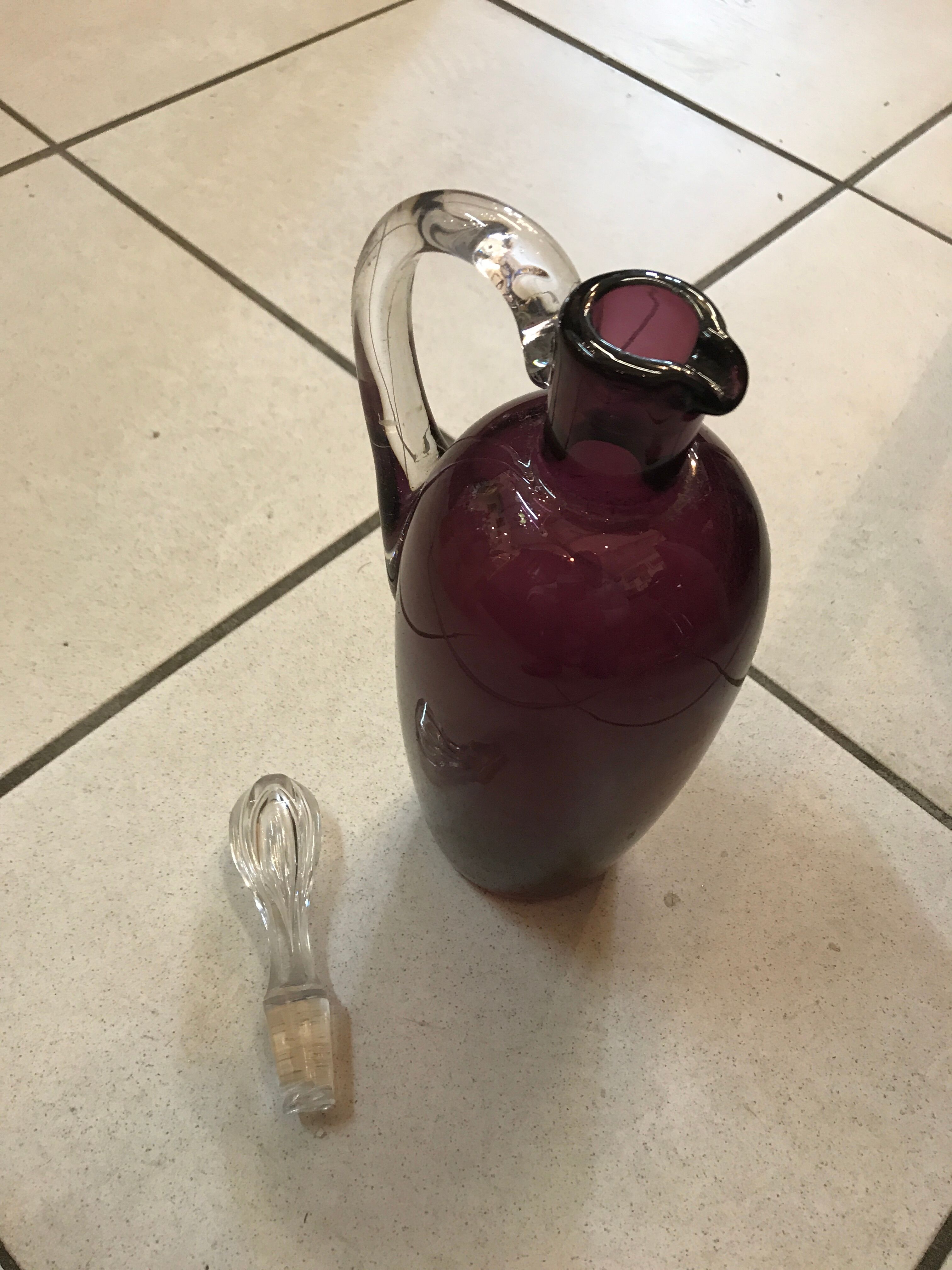 Purple Crystal decanter