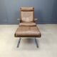 Swing Lounge Chair and Ottoman by Reinhold Adolf and Hans-Jürgen Schräpfer