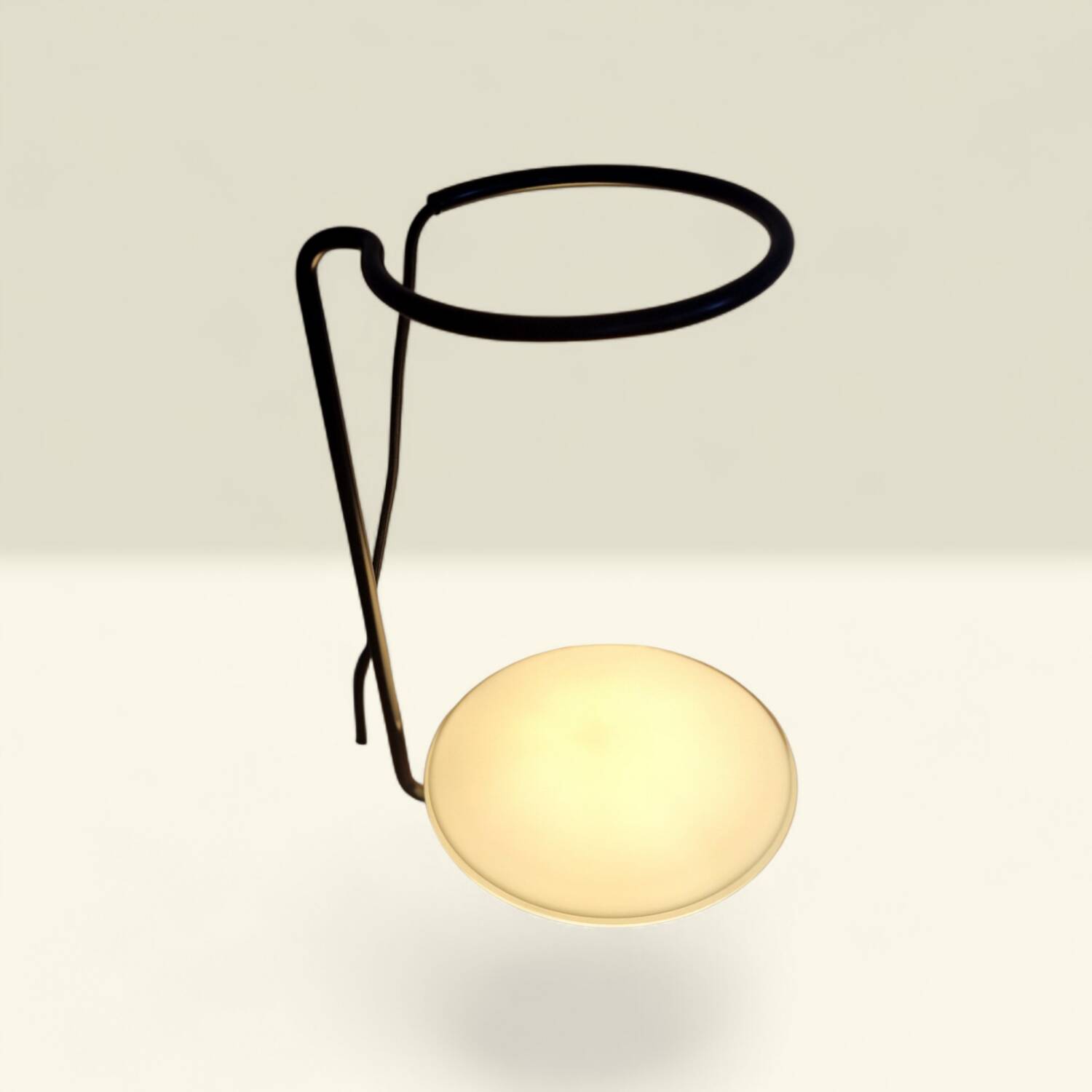 Lampe de table AJ Oxford - Arne Jacobsen 1963 - Acier noir et verre so