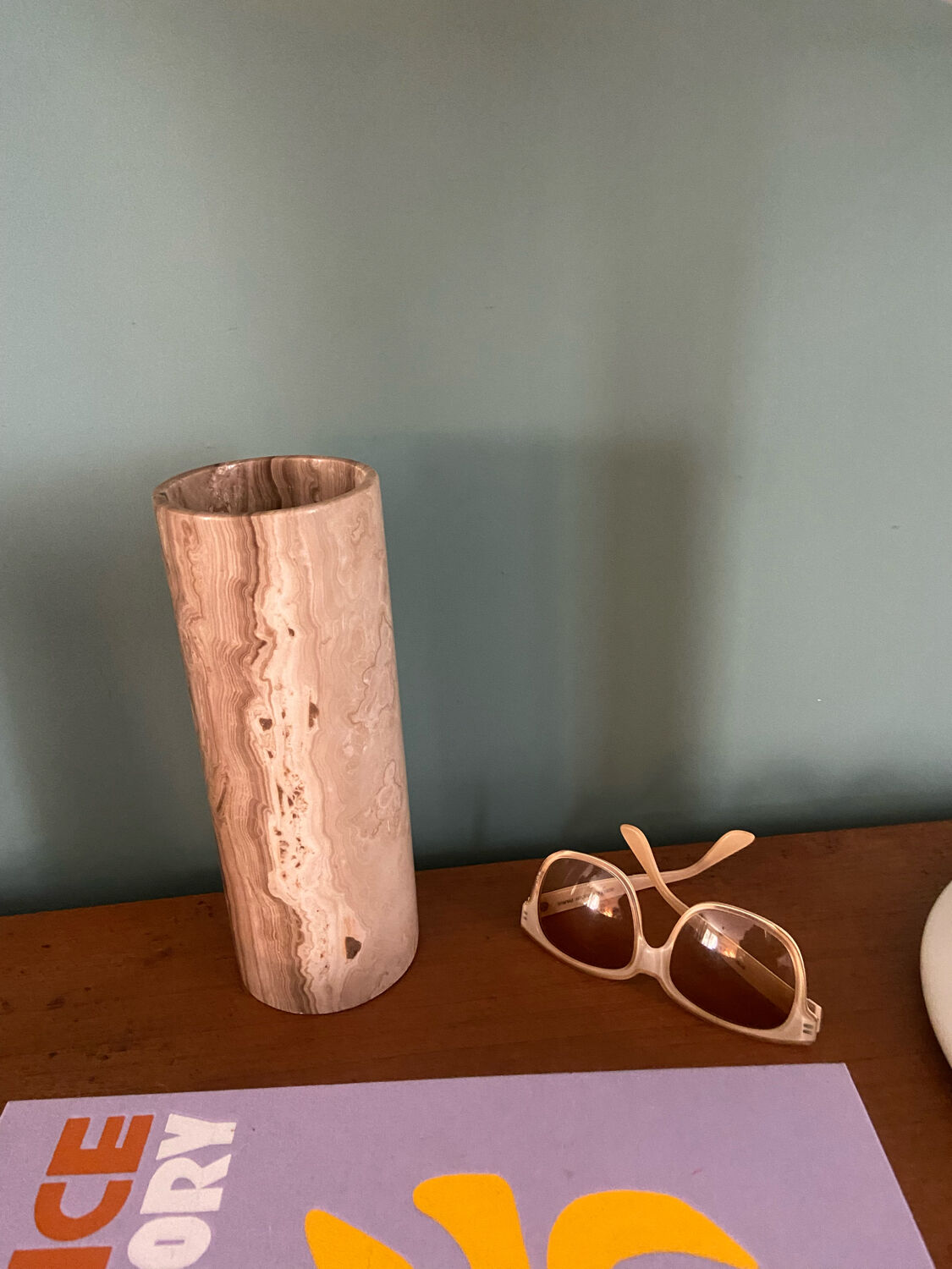 Vintage onyx marble vase