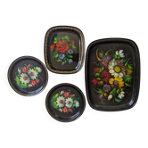 Lot de plateaux anciens Russes/artisant russe URSS