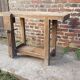 Small built old wooden 1950 IDEAL entrance console