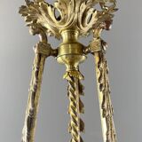 Louis XV style chandelier in bronze and glass, 19th century