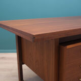 Bureau en teck, design danois, années 1970, fabriqué au Danemark