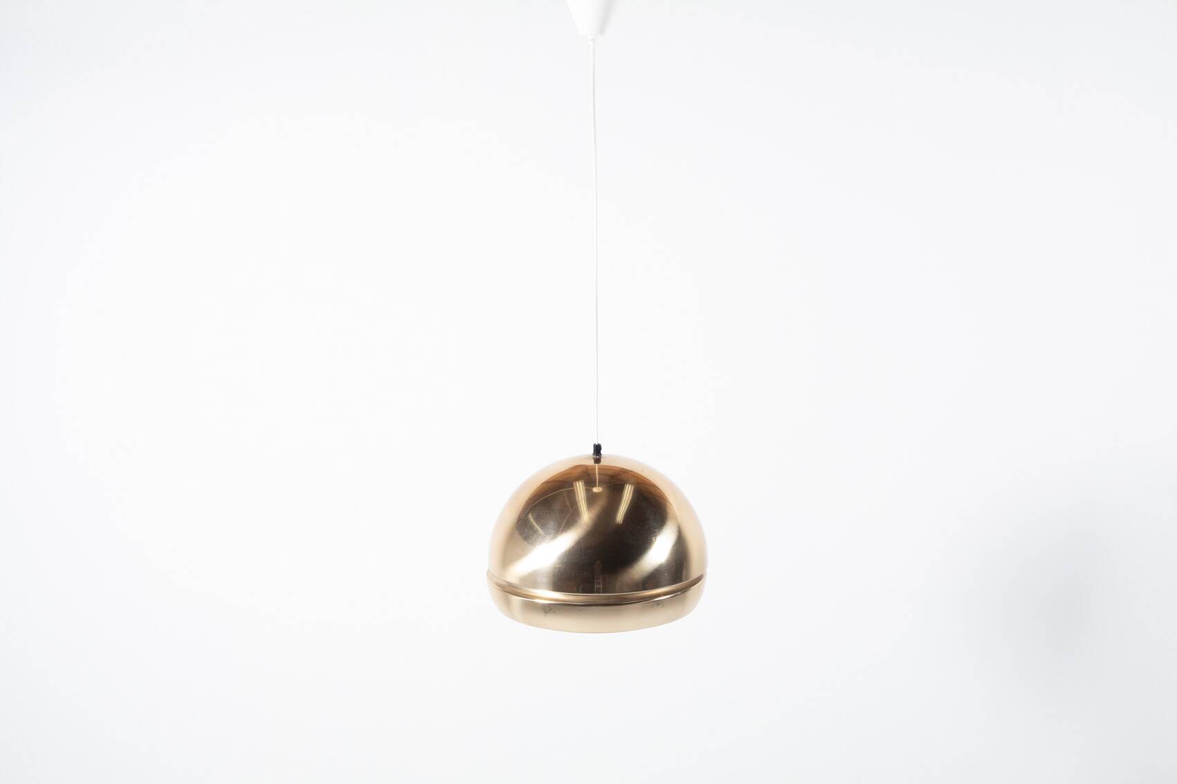 Mid- Century golden pendant lamp, Sweden