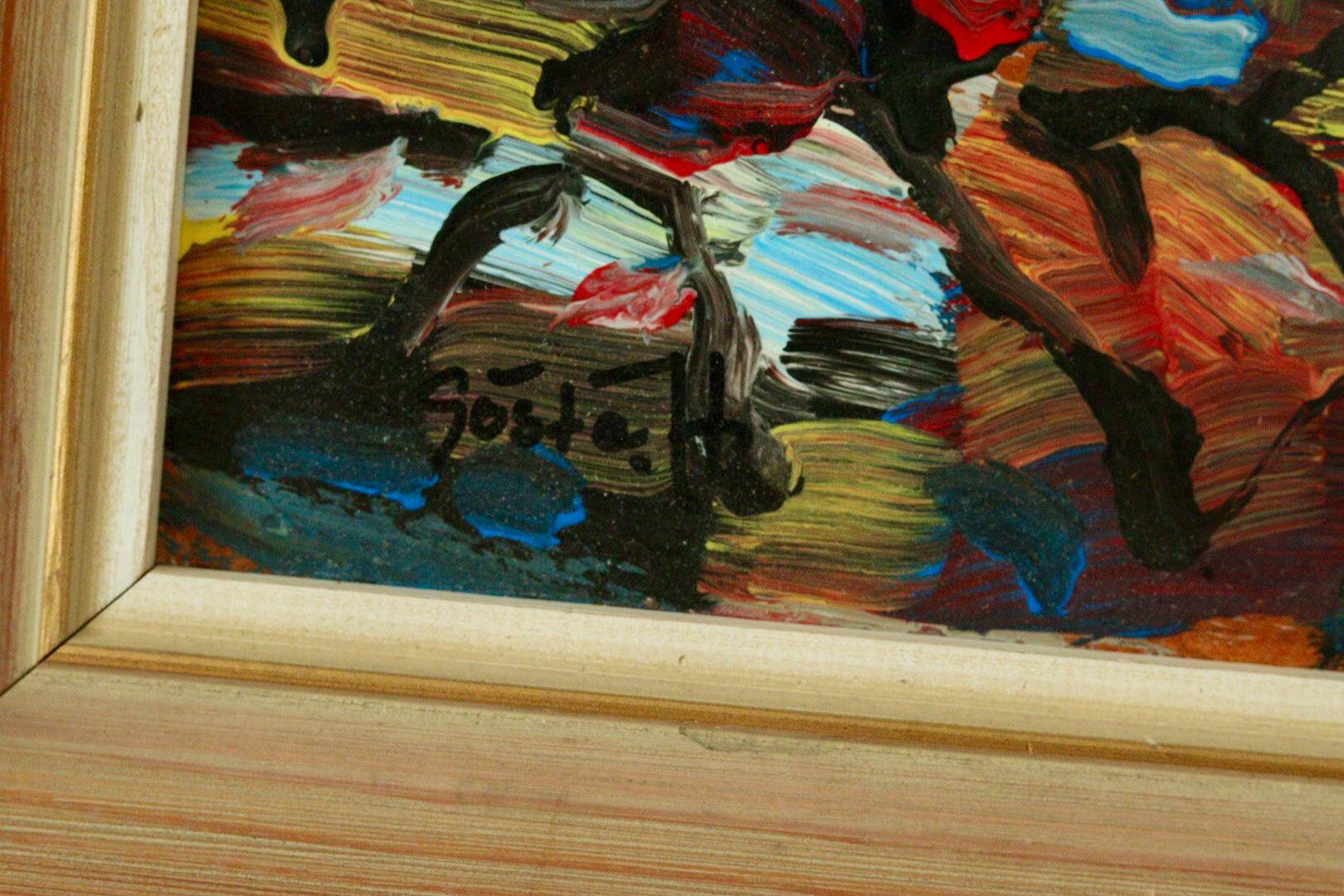 "Large trunks in a great forest" by Gösta Hilding