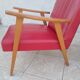 Paire de fauteuils vintage en skaï