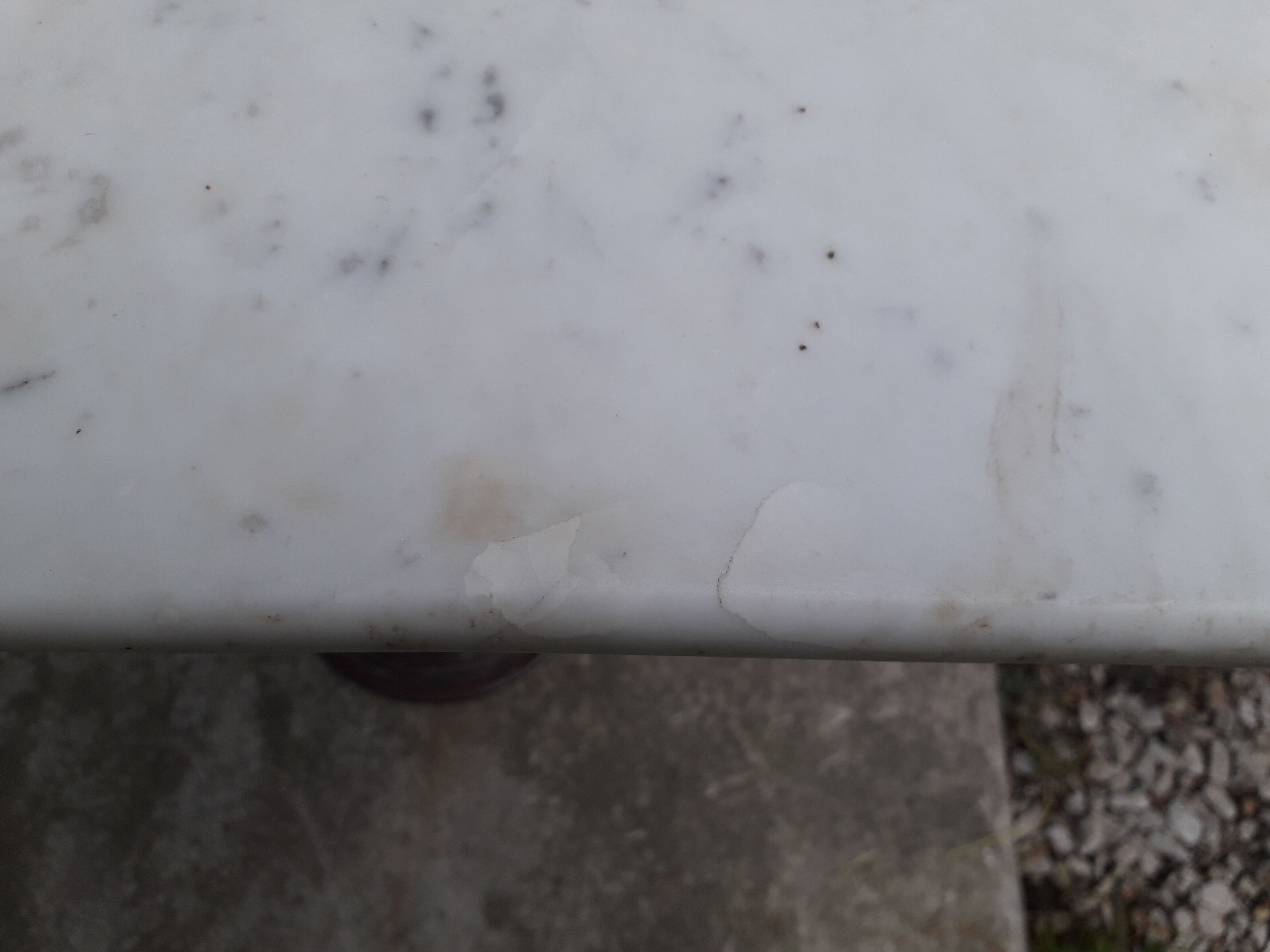 Bistro table marble top 145.5 cm