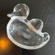 vide poche canard en cristal