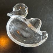 vide poche canard en cristal