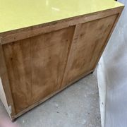 Yellow formica sideboard
