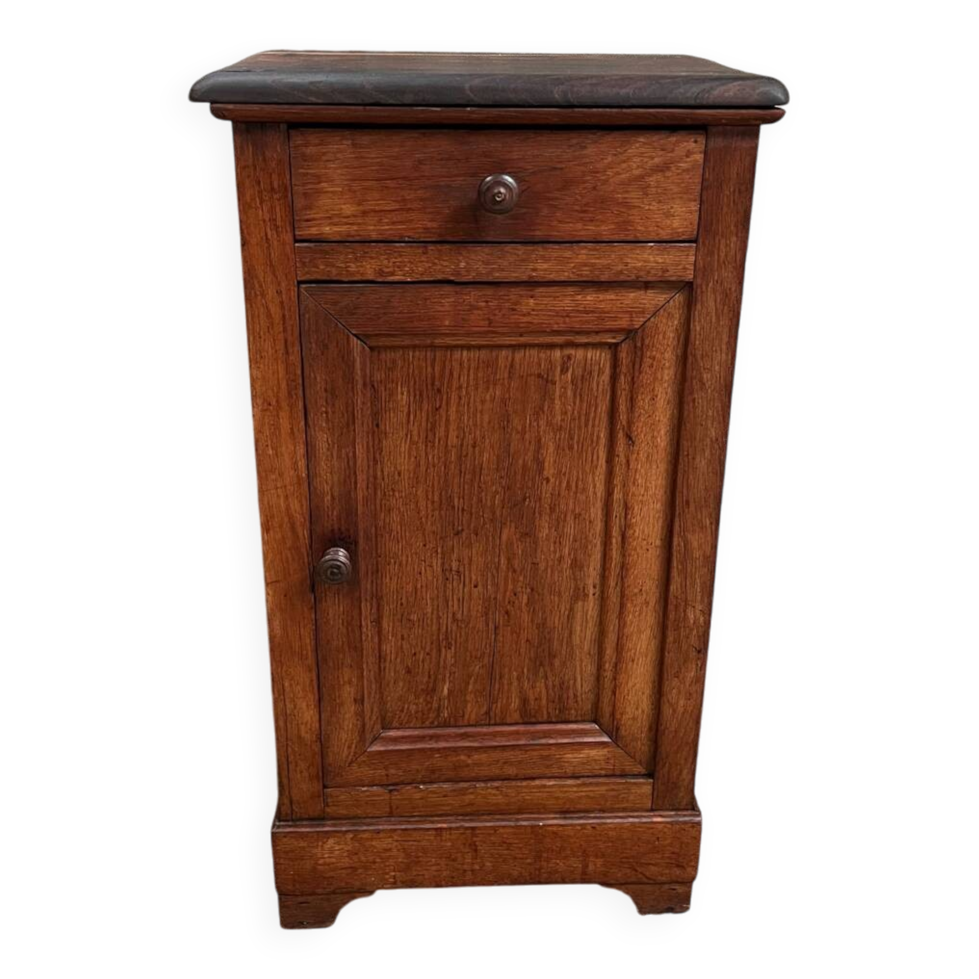 Vintage solid wood bedside table