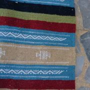 Tapis multicolore fait à la main, 60x115cm