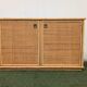 Low buffet / sideboard Dal Vera bamboo rattan vintage 1970s