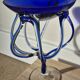 "Medusa" coupe in Jozefina Krosno style in blown glass – Cobalt Blue
