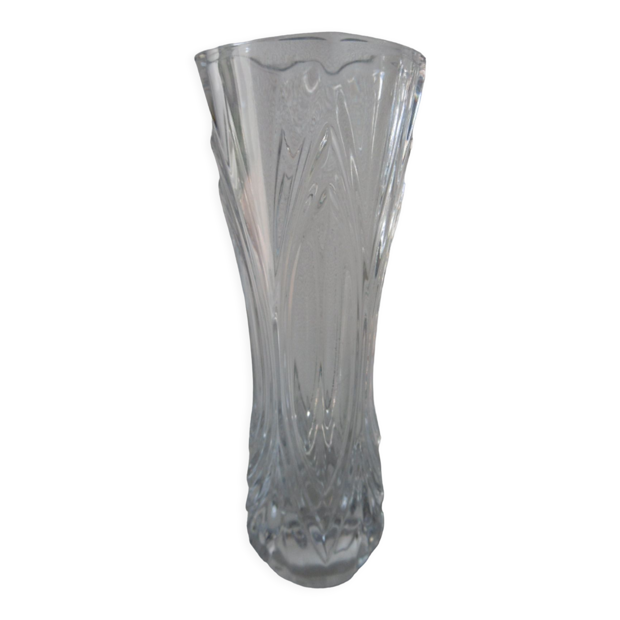 Cut crystal vase