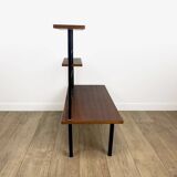 Mid-Century design wooden and metal side table