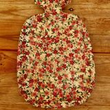 Bamboo dish with vintage floral patterns