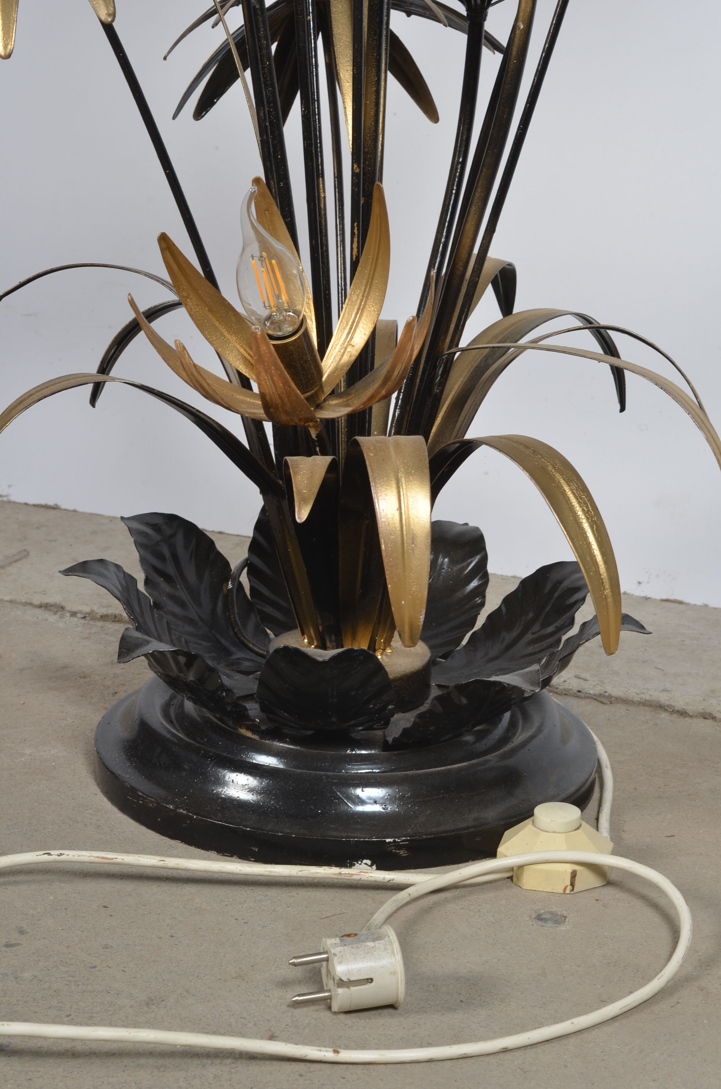 Lampadaire floral Hans Kogl pour Jansen 1970