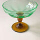 Footed glass bowl