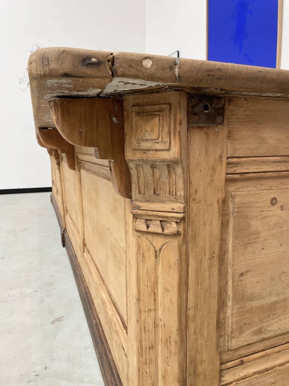 XXL oak and pine counter 350cm