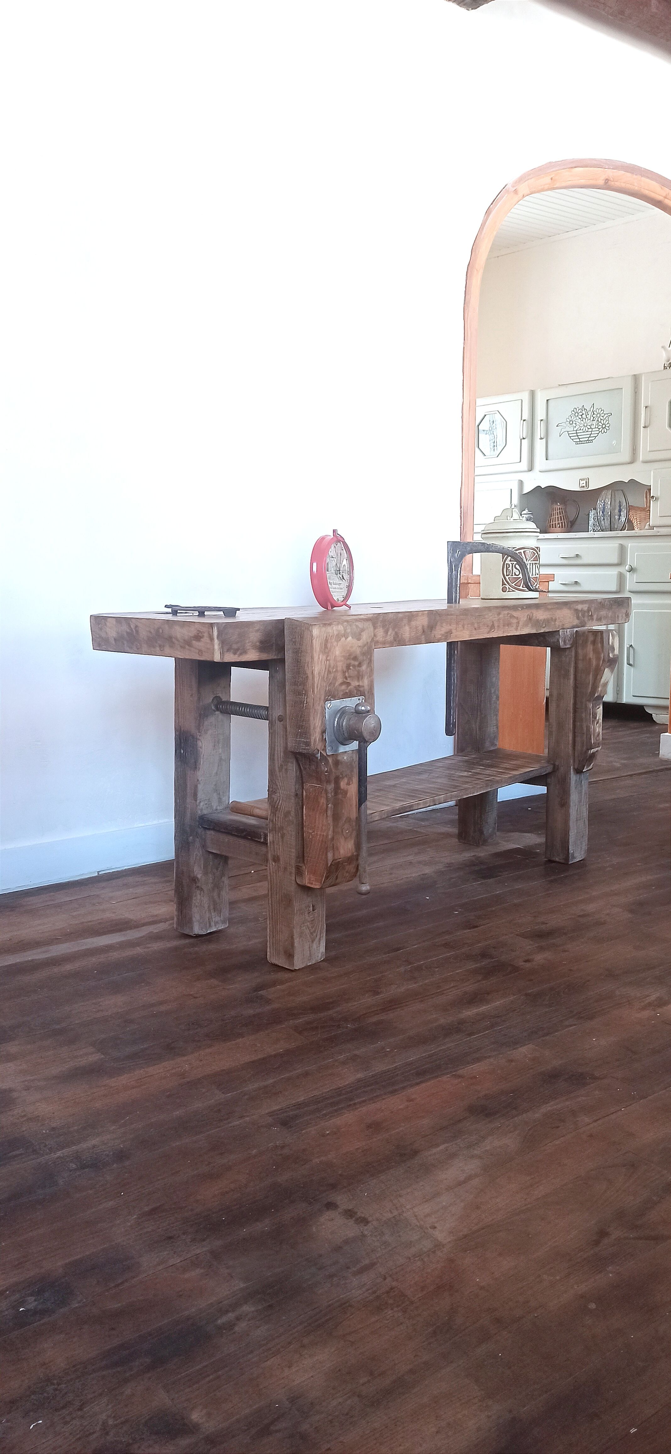Workbench / console in solid wood
