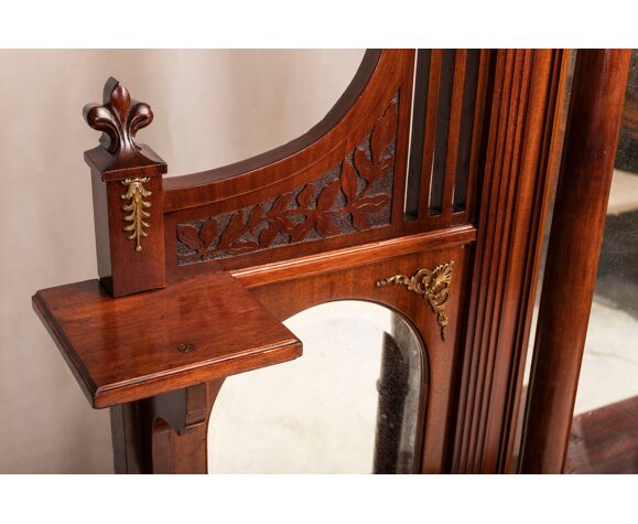 Large Antique Console Table With Mirror 1910s Selency Large Antique Console Table With Mirror, Antique Hall Table With Mirror