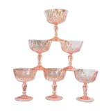 6 rosaline arcoroc luminarc champagne glasses