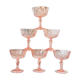 6 rosaline arcoroc luminarc champagne glasses