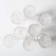 Set of 8 Crystal Vintage Champagne Flutes, Prosecco Clear Italian