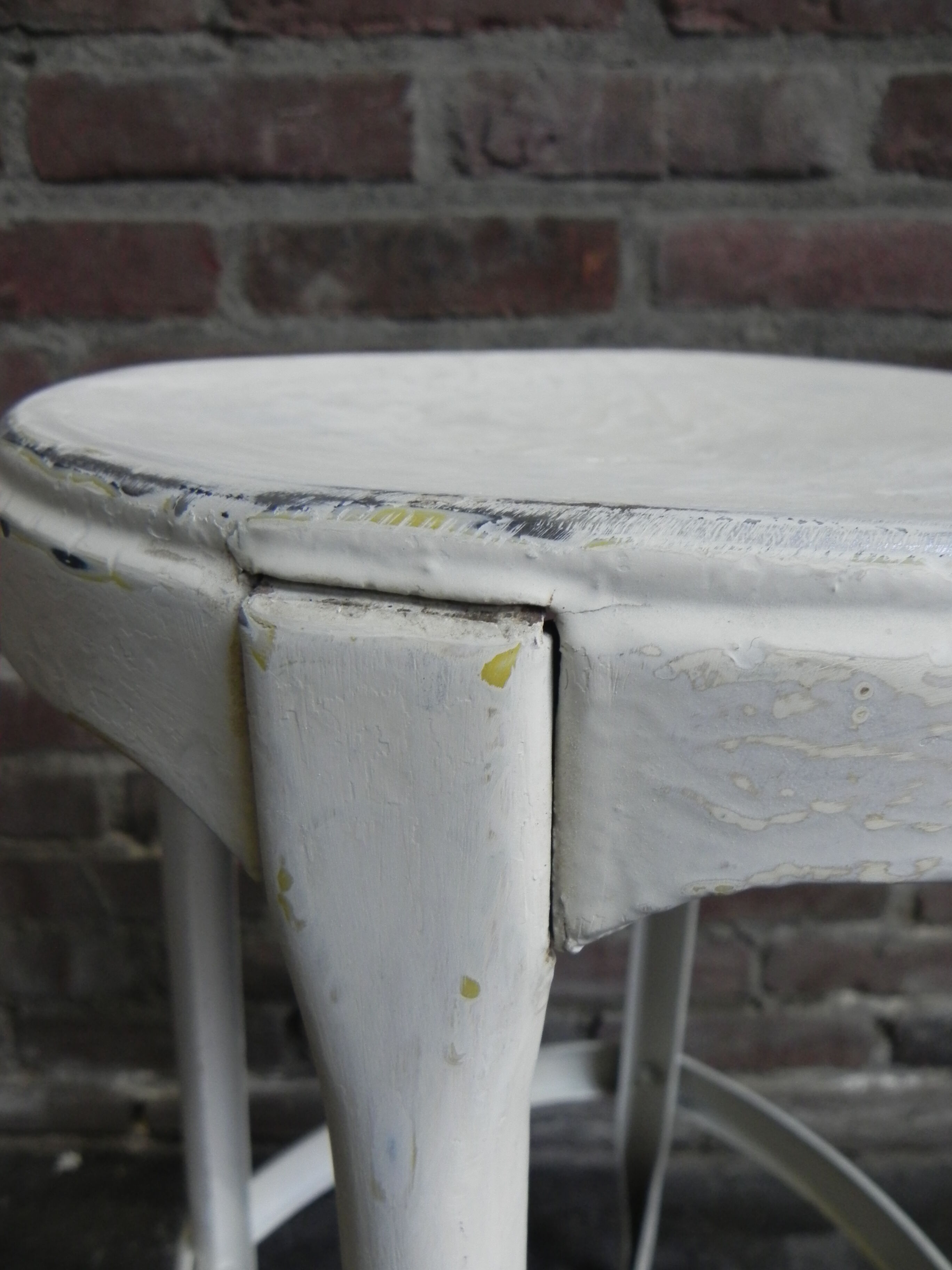 Industrial steel stool