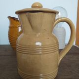 Pitcher in glazed earth Honey N°2 with lid
