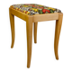 Vintage French stool with gobelin upholstery
