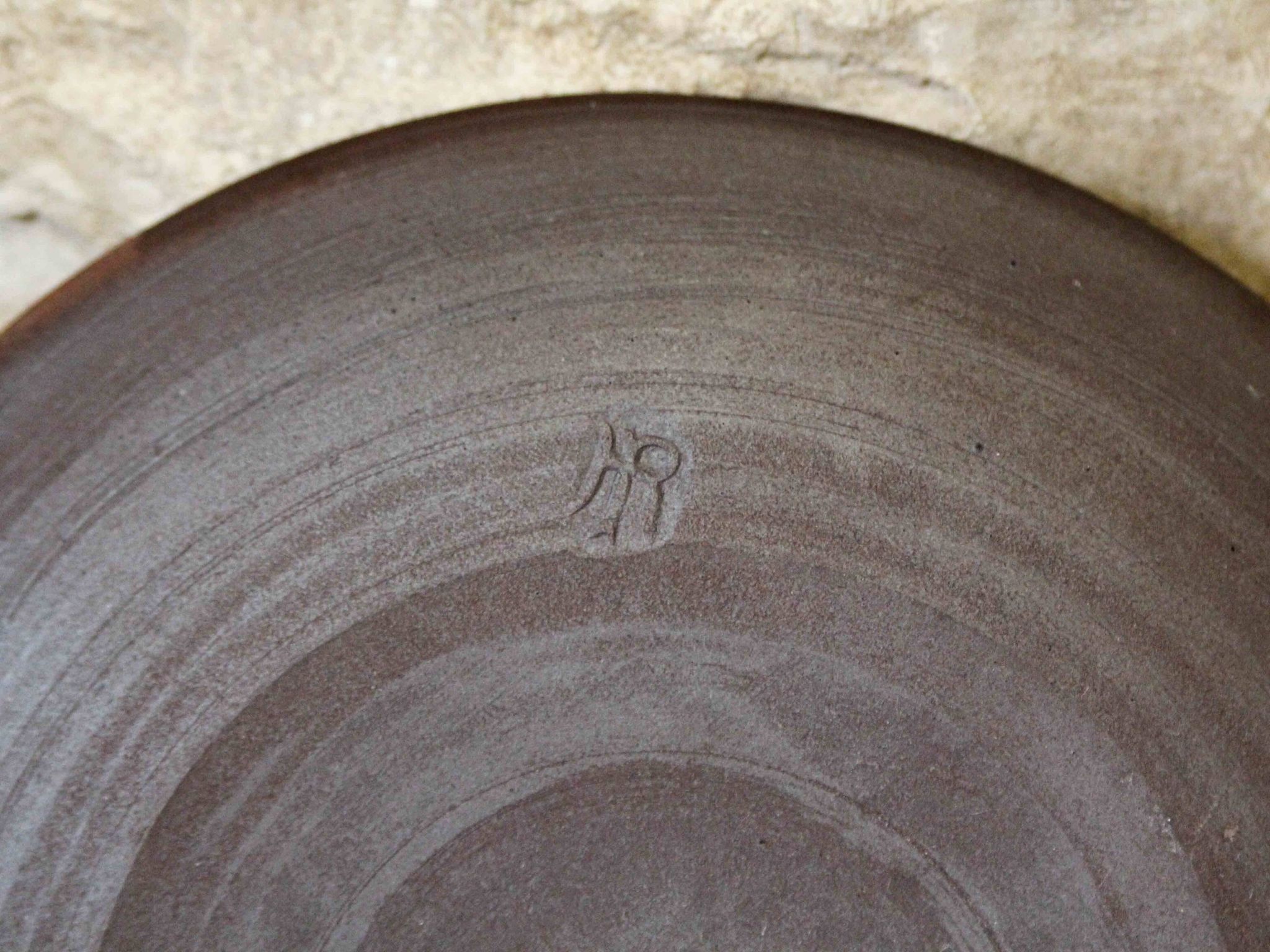 Set of 8 ceramic dessert plates from Poterie Hautes Ribes, Grasse