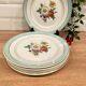 6 flat plates in half-porcelain Badonviller