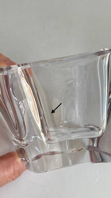 VINTAGE Free-Form Crystal ASHTRAY