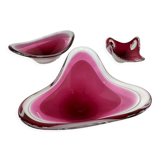 Flygsfors Coquille sculptural glass bowl object Paul Kedelv