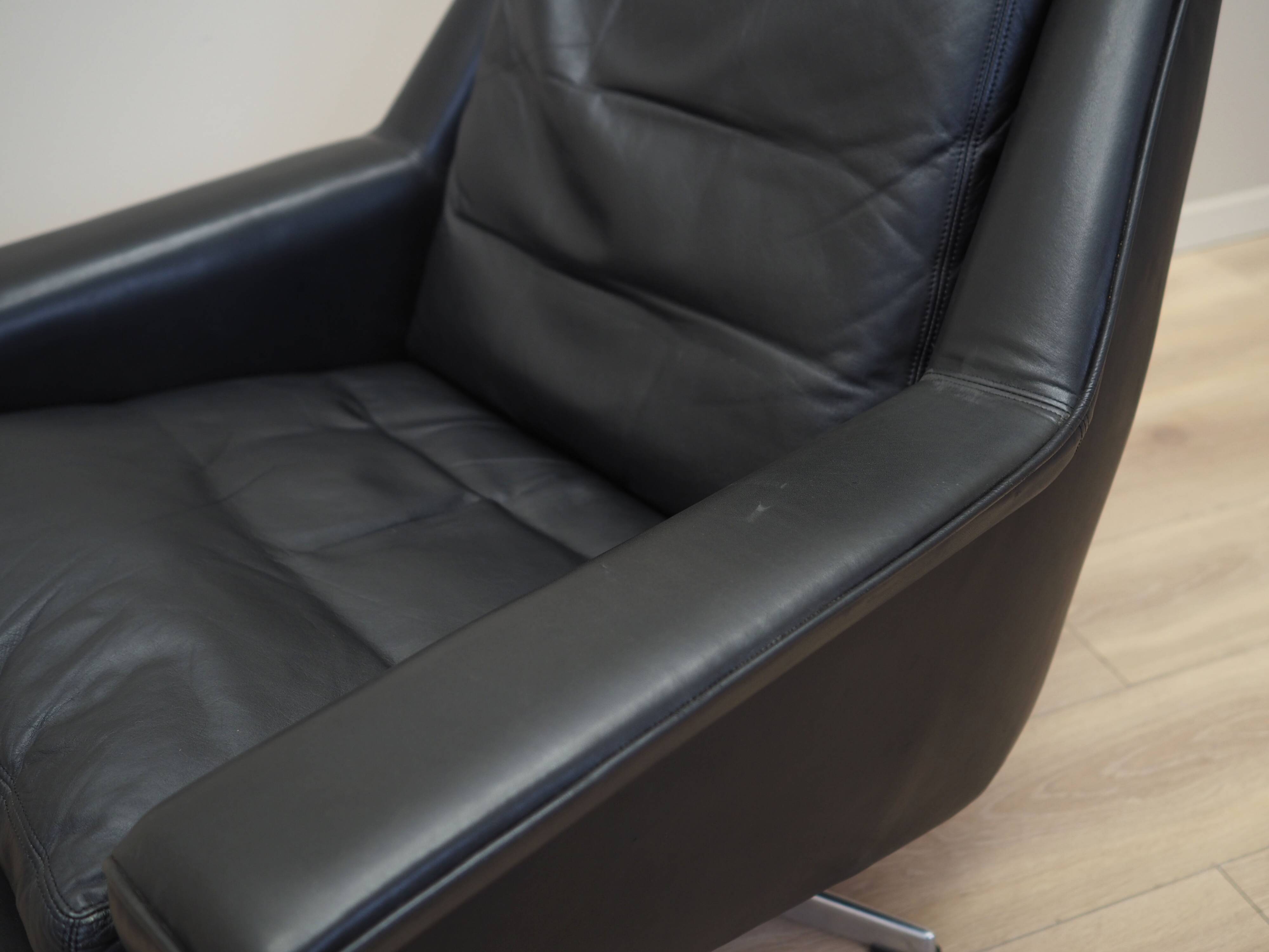 Swivel armchair, Danish design, 1970s, designer: Werner Langenfeld, manufacture: Esa