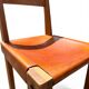 Chair S24 Pierre Chapo - Solid Elm & Cognac Leather Brutalist