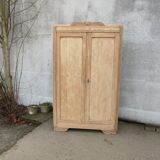 Art deco cabinet in natural wood