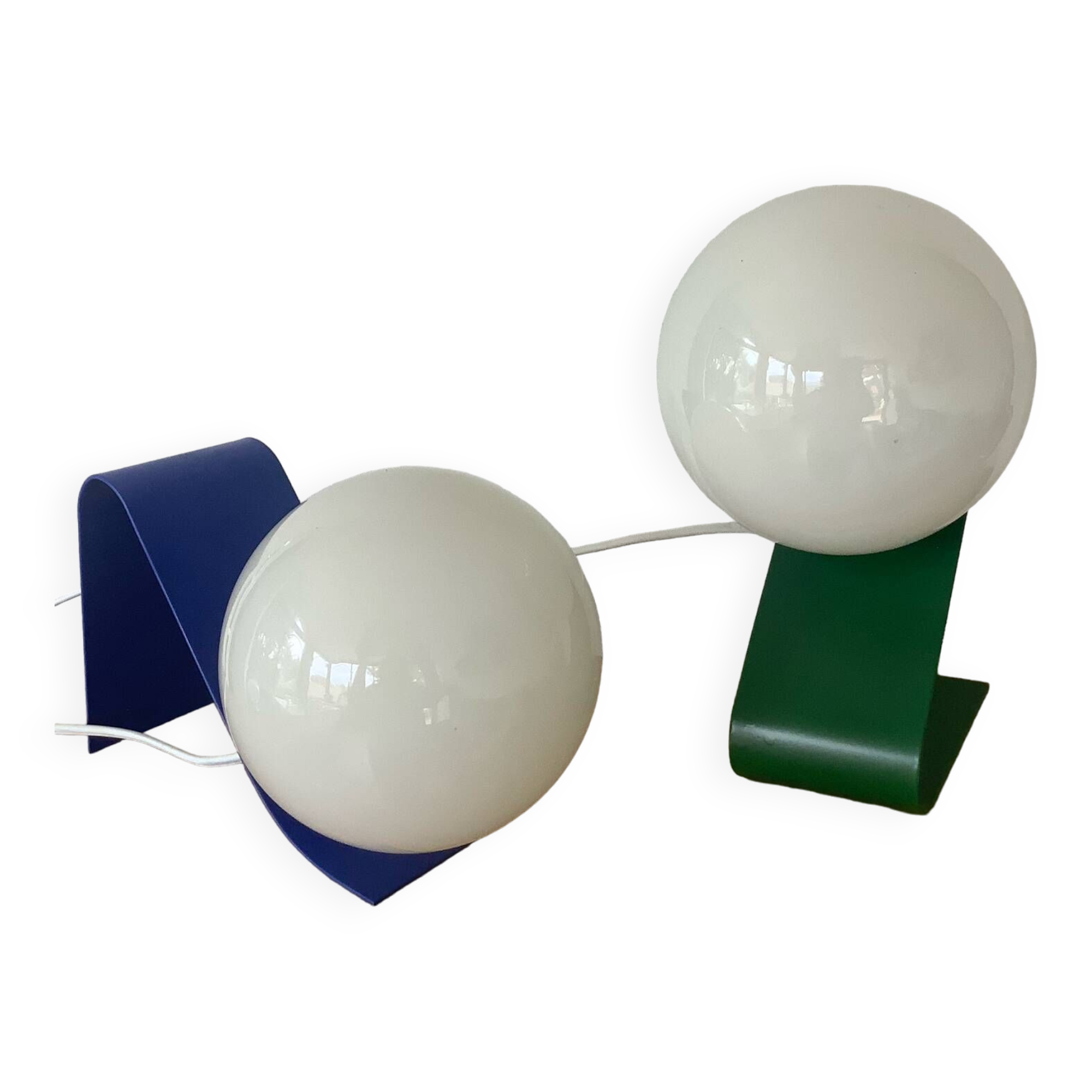 2 minimalist post-modern metal lamps