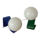 2 minimalist post-modern metal lamps
