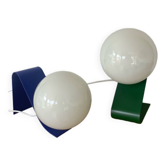 2 minimalist post-modern metal lamps