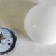 Ceiling light or opaline globe wall light 25 cm - mid 20th century