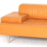 Quadra 3-seater leather sofa Poltrona Frau